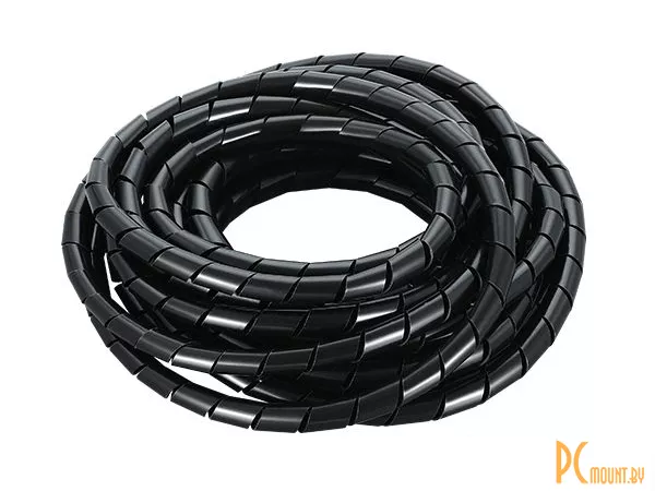 Защитная оплетка кабеля 12mm 8 метров, черная