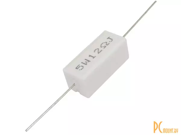 RX27-1 12 Ом 5W 5% / SQP5 Резистор постоянный проволочный в керамо-цементном корпусе