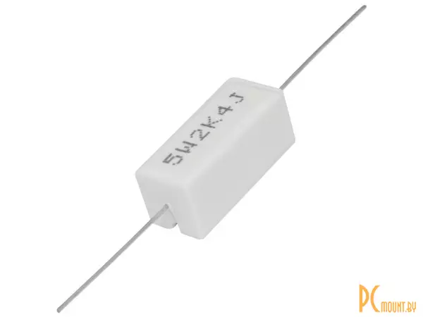RX27-1 2.4 кОм 5W 5% / SQP5 Резистор постоянный проволочный в керамо-цементном корпусе