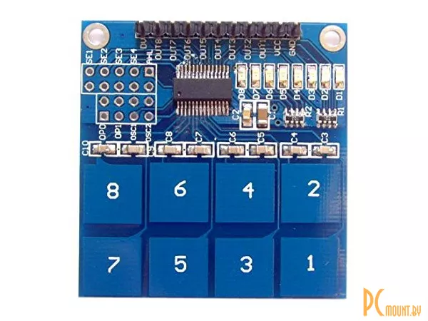 Модуль TTP226 2x4 емкостная сенсорная клавиатура на 8 кнопок
