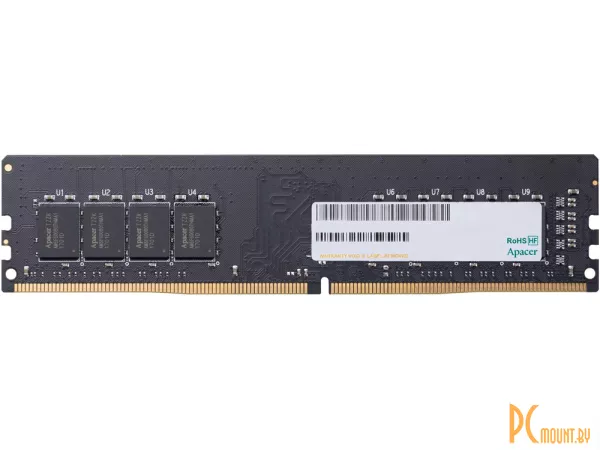 Память оперативная DDR4, 4GB, PC21300 (2666MHz), Apacer AU04GGB26CQTBGH, CL19, 1.2V, 1R, 512x8