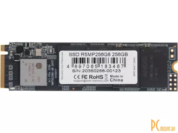 M.2 2280 R5 Client SSD  PCIe Gen3x4 with NVMe 3D TLC RTL (183467) R5MP256G8 AMD Radeon